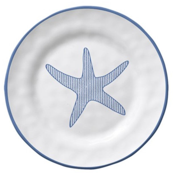 Seersucker Starfish Appetizer Plate