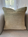 Pillow-Ombre ribbed sage velvet