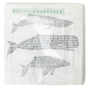 Whales Cocktail Napkins