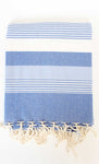 Fouta Towel Ibiza Thin Stripes, Blue