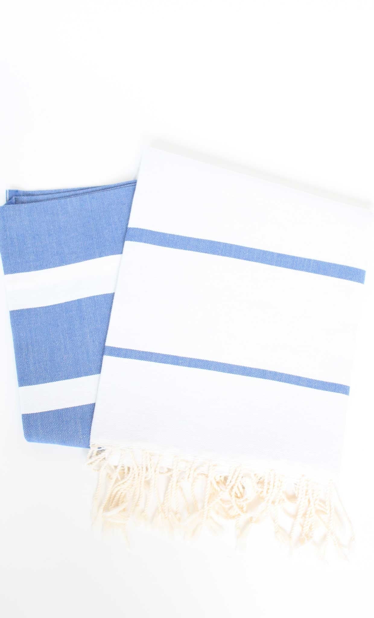Turkish Towel Multiband Blue Canvas