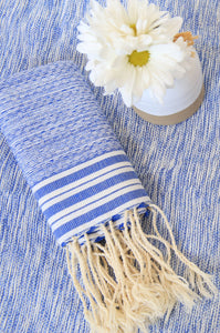 Fouta Towel Saint Tropez Chine, Blue