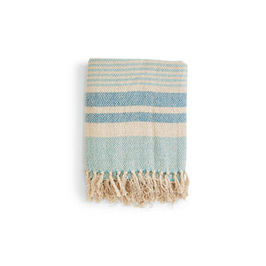 Striped Throws with Fringe