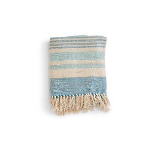 Striped Throws with Fringe