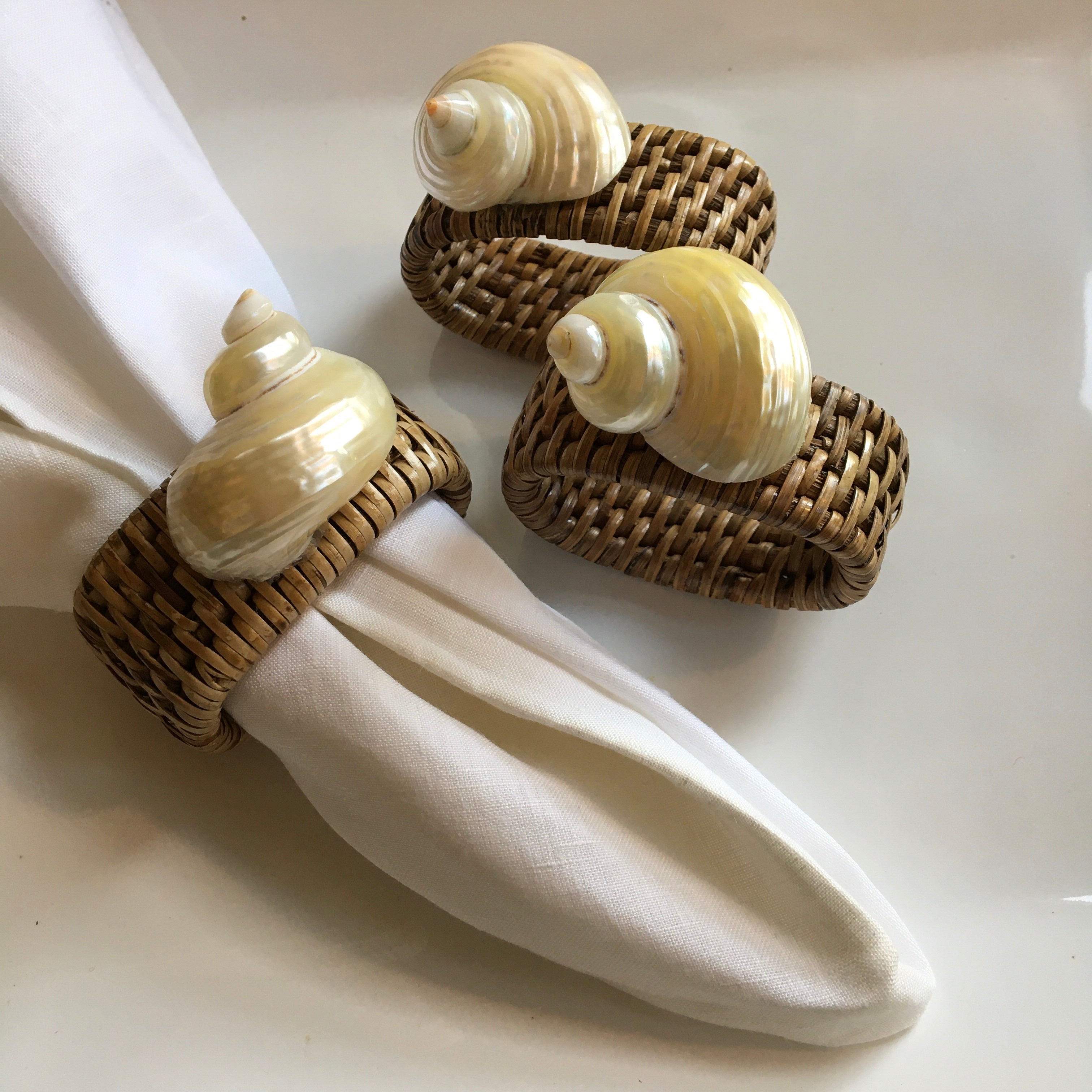 Seashell napkin rings discount