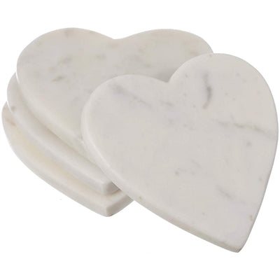 Heart-Shaped Marble Coasters