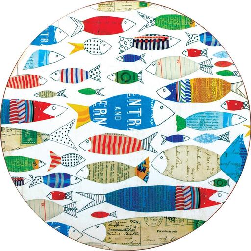 Fish Parade Coasters - Set/4