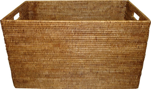 Wicker Laundry Basket Rectangular