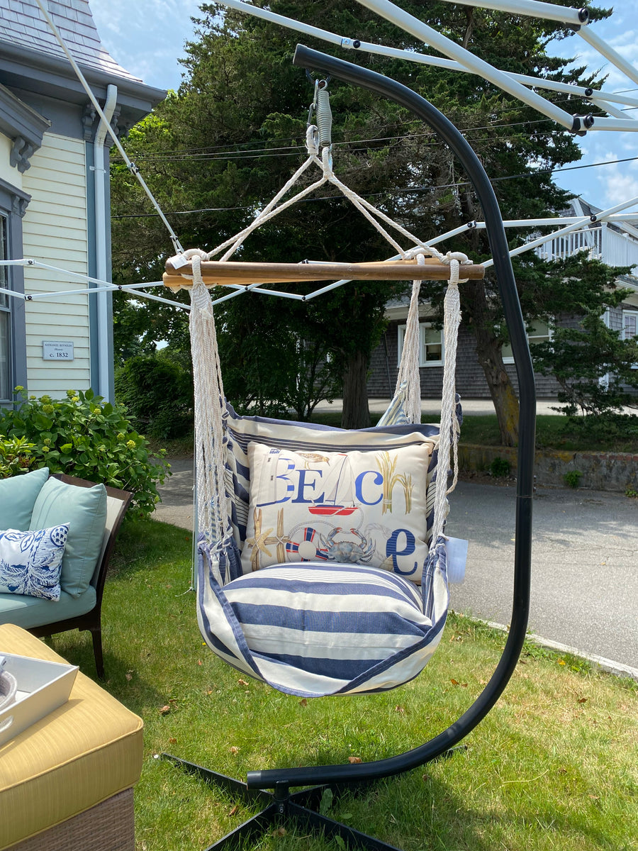 Hammock Swing - Blue Marine Stripe Set – Simpler Pleasures