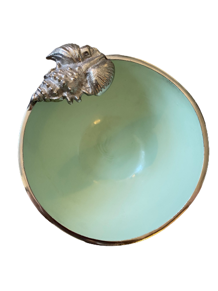 Enameled Bowl with Shell