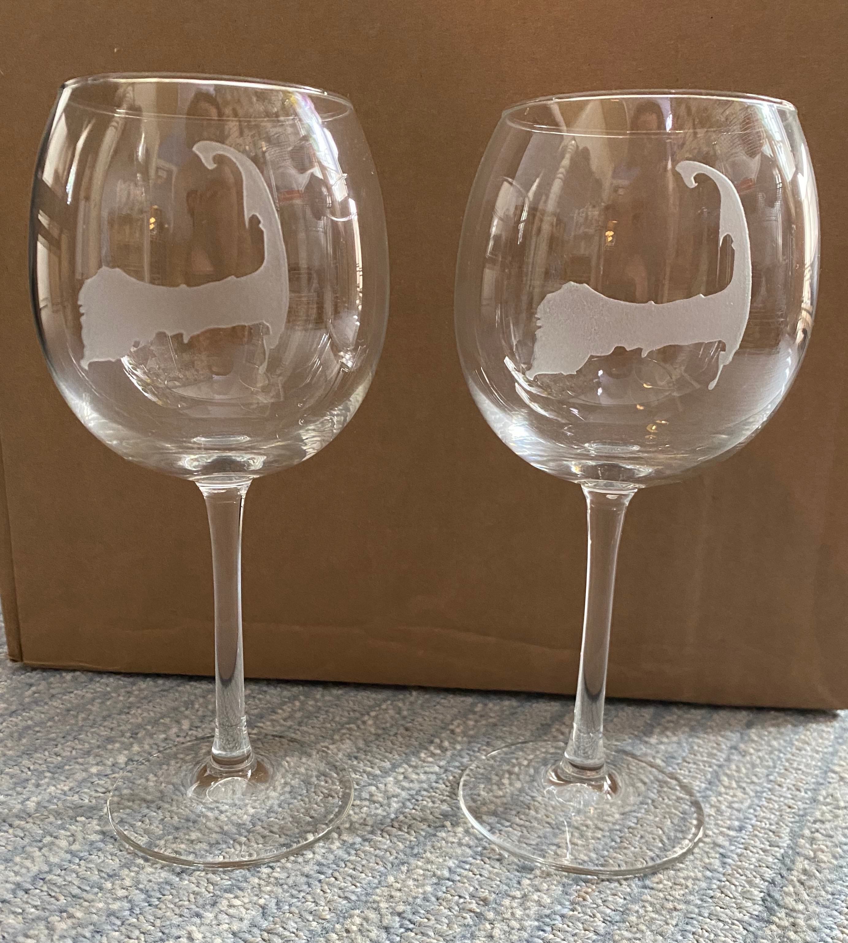 Cape Cod Wine Glass-stemmed