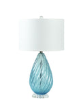 Blue Teardrop Lamp