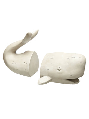 Whale Tail Bookends