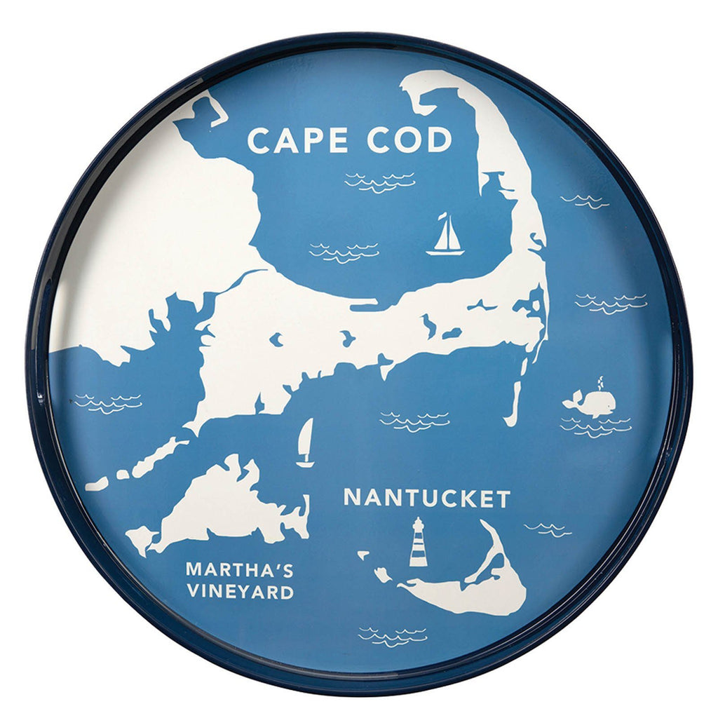 Coastal Cape Cod Tray - Round 15"