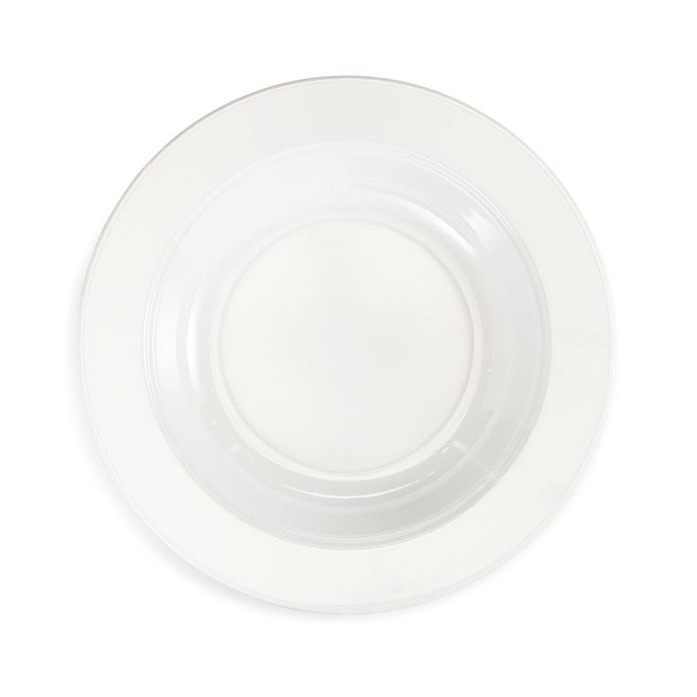 Diamond White Melamine Pasta Bowl