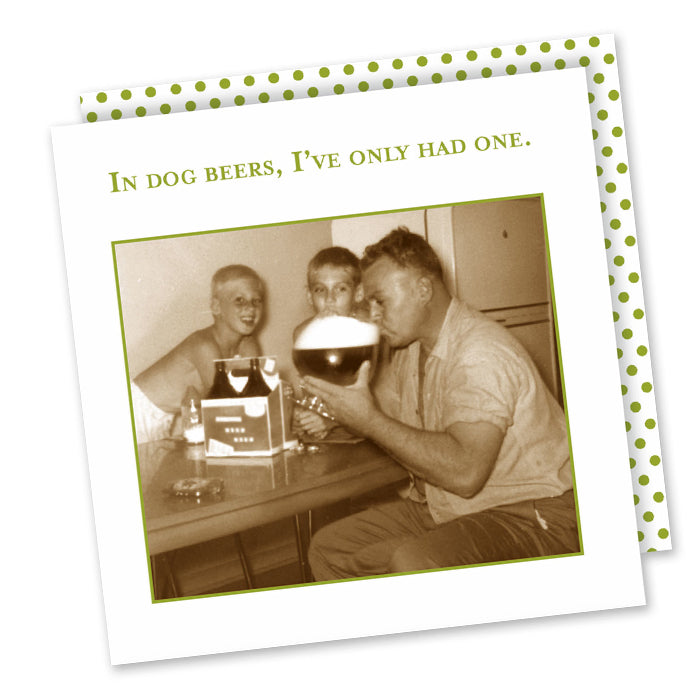 "In Dog Beers..." Cocktail Napkin