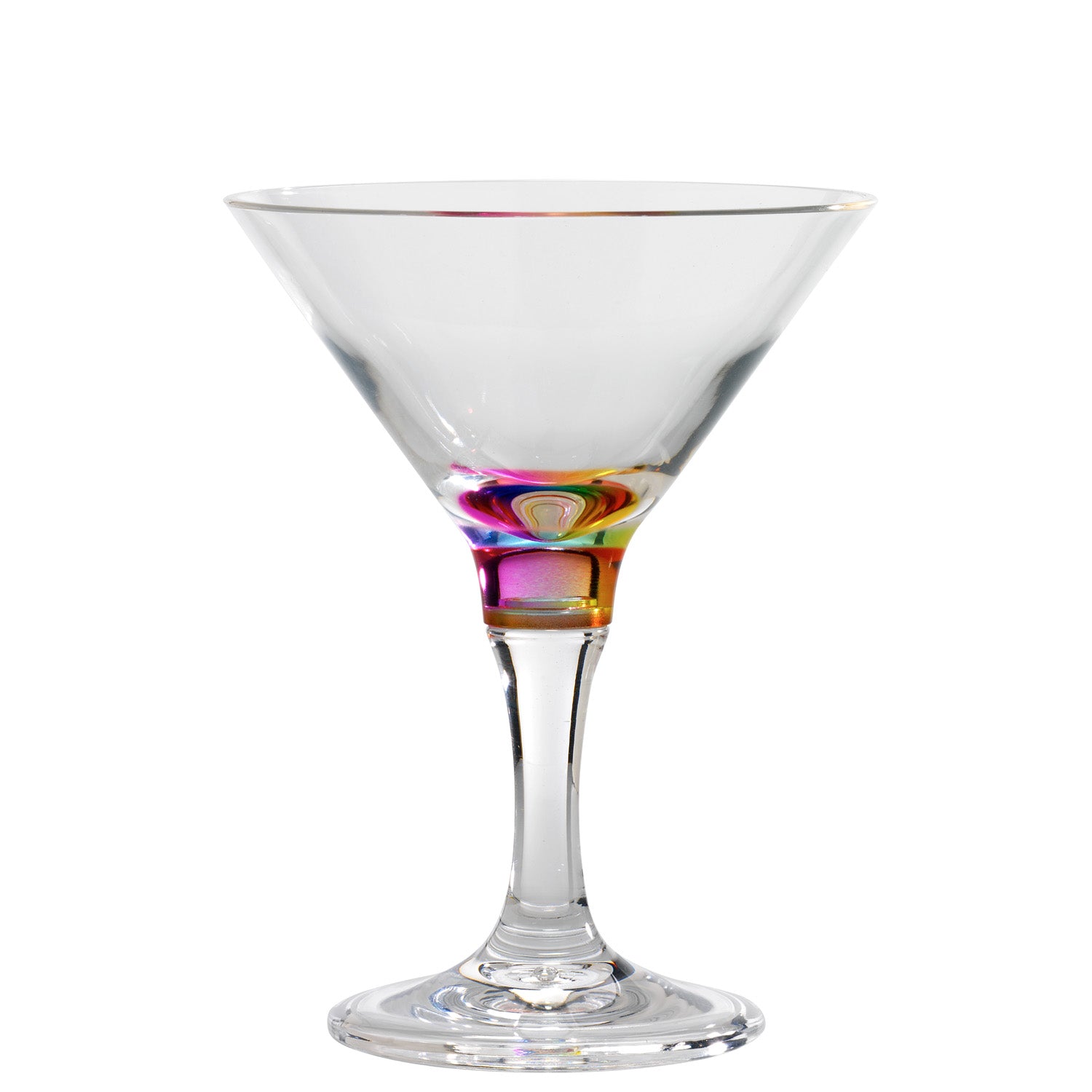 Rainbow Martini/Dessert Glass